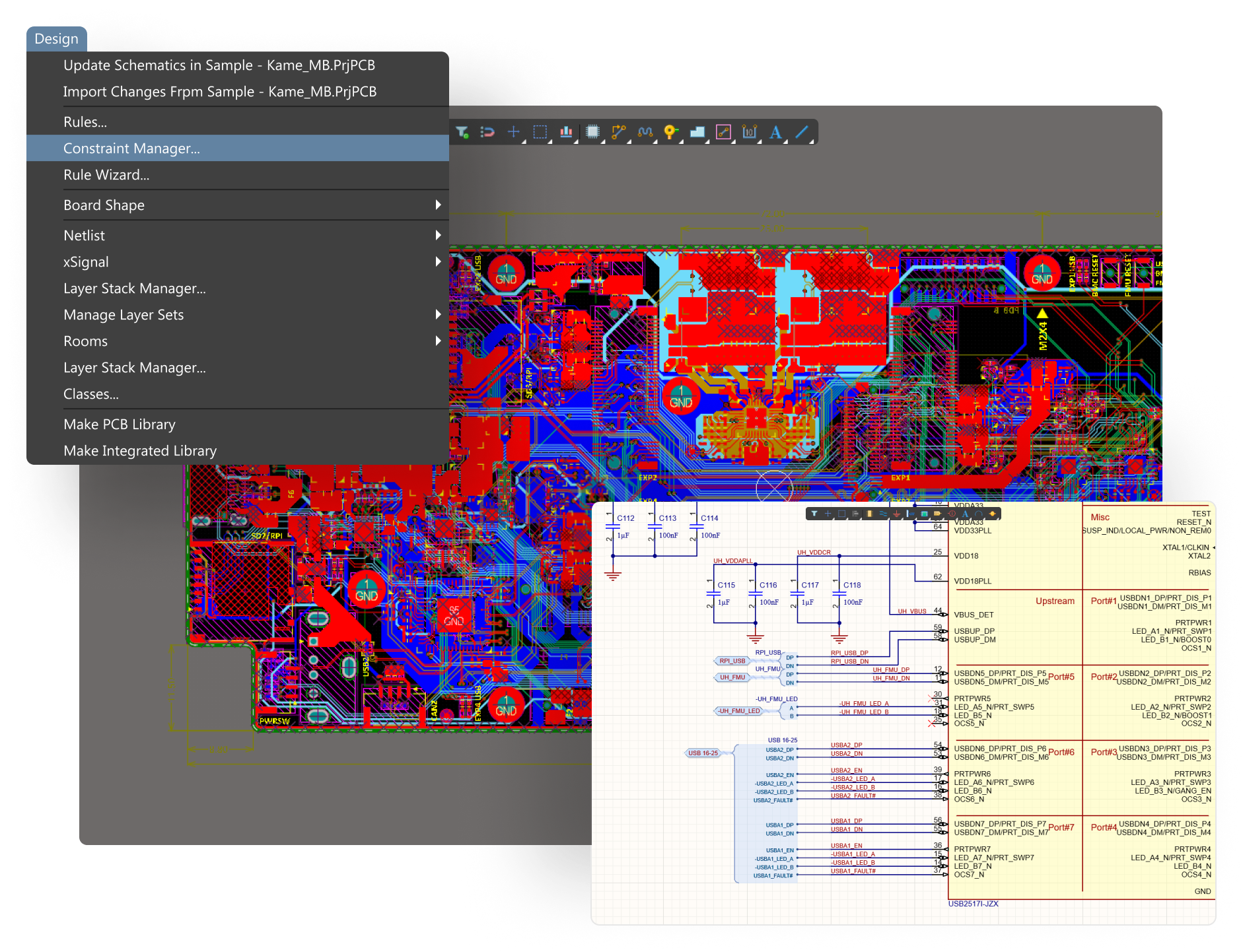 Consistent Constraint Entry for Schematic and PCB