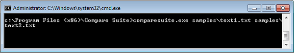 Compare two files or folders via command line