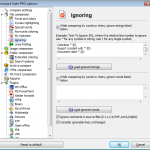 Line ignoring settings in Compare Suite